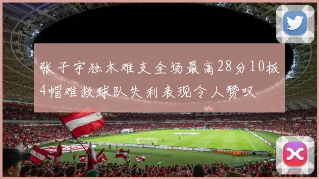 张子宇独木难支全场最高28分10板4帽难救球队失利表现令人赞叹